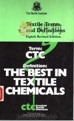 THE TEXTILE INSTITUTE TEXTILE TERMS AND DEFINITIONS EIGHTH EDITION PDF电子版封面 1870812069