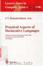 Practical Aspects of Declarative Language PDF电子版封面 3540417680