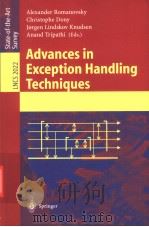 Advances in Exception Handing Techniques PDF电子版封面 3540419527