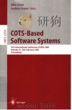COTS-Based Software Systems PDF电子版封面 3540431004