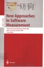 New Approaches in Software Measurement PDF电子版封面 3540417273