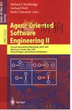 Agent-Oriented Software Engineering Ⅱ PDF电子版封面 3540432825