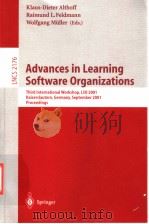 Advances in Learning Software Organizations PDF电子版封面 3540425748