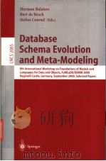 Database Schema Evolution and Meta-Modeling PDF电子版封面