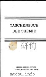 TASCHENBUCH DER CHEMIE PDF电子版封面 3871446432 W·SCHROTER DR HABIL K·H·LAUTEN