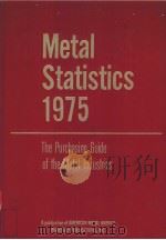 METAL STATISTICS 1975 PDF电子版封面