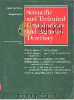 SCIENTIFIC AND TECHNICAL ORGANIZATIONS AND AGENCIES DIRECTORY PDF电子版封面 0810321017