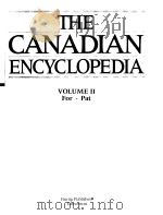 THE CANADIAN ENCYCLOPEDIA VOLUME Ⅱ FOR-PAT PDF电子版封面 088830269X