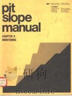 PIT SLOPE MANUAL CHAPTER 8 MONITORING PDF电子版封面 0660010127