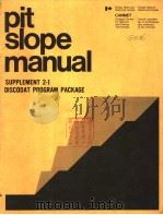 PIT SLOPE MANUAL SUPPLEMENT 2-1 DISCODAT PROGRAM PACKAGE（ PDF版）