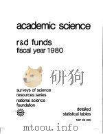 ACADEMIC SCIENCE R & D FUNDS FISCAL YEAR 1980 PDF电子版封面