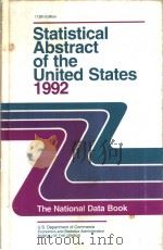 STATISTICAL ABSTRACT OF THE UNITED STATES 1992 112TH EDITION PDF电子版封面