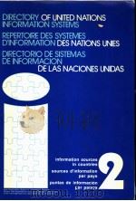 DIRECTORY OF UNITED NATIONS INFORMATIO SYSTEMS VOLUME 2     PDF电子版封面     