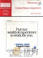 DIRECTORY OF UNITED STATES IMPORTERS     PDF电子版封面    EDITION 