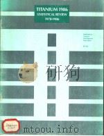 TITANIUM 1986 STATISTICAL REVIEW 1978-1986 PDF电子版封面