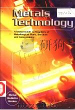 METALS TECHNOLOGY PDF电子版封面 EDITED BY:HENRY COOKE