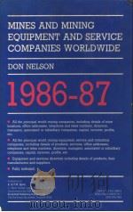 Mines and Mining Equipment and Service Companies Worldwide 1986-87（ PDF版）