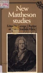 New Mattheson Studies（1983 PDF版）