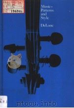 MUSIC PATTERNS AND STYLE PDF电子版封面 Richard P.Delone