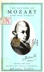 THE LETTERS OF MOZART AND HIS FAMILY PDF电子版封面 0333398327 EMILY ANDERSON