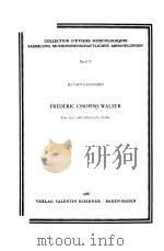 FREDERIC CHOPINS WALZER（1986 PDF版）