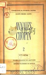 ANNALES CHOPIN 2 PDF电子版封面