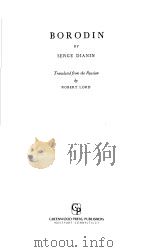 BORODIN PDF电子版封面 031322529X SERGE DIANIN