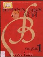 BEETHOVEN FORUM 1 1992 PDF电子版封面 0803239068