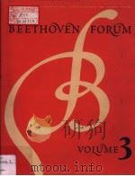 BEETHOVEN FORUM 3 1994 PDF电子版封面 0803242468