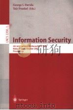Information Security PDF电子版封面 3540426620