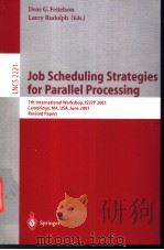 Job Scheduling Strategies for Parallel Processing PDF电子版封面 3540428178