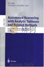 Automated Reasoning with Analytic Tableaux and Related Methods PDF电子版封面 3540439293