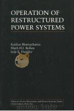 OPERATION OF RESTRUCTURED POWER SYSTEMS PDF电子版封面 0792373979