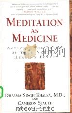 MEDITATION AS MEDICINE PDF电子版封面 0743400658