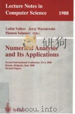 Numerical Analysis and Its Applications PDF电子版封面 3540418148