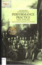 TEH NEW GROVE HANDBOOKS MUSIC PERFORMANCE PRACTICE MUSIC AFTER 1600 PDF电子版封面 033347404X