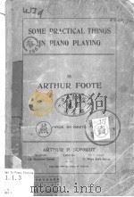 SOME PRACTICAL THINGS IN PIANO PLAYING（ PDF版）