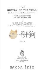 THE HISTORY OF THE VIOLIN VOLUME Ⅱ PDF电子版封面 BY E.VAN DER STRAETEN