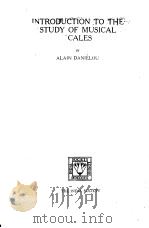 INTRODUCTION TO THE STUDY OF MUSICAL SCALES PDF电子版封面