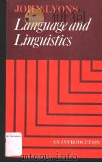 LANGUAGE AND LINGUISTICS AN INTRODUCTION（ PDF版）