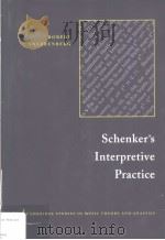 SCHENKER'S INTERPRETIVE PRACTICE PDF电子版封面 0521497264 ROBERT SNARRENBERG