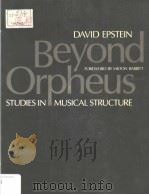 BEYOND ORPHEUS STUDIES IN MUSICAL STRUCTURE PDF电子版封面 0193151502 DAVID EPSTEIN