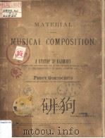 THE MTERIAL USED IN MUSICAL COMPOSITION PDF电子版封面