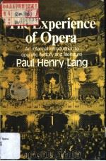 THE EXPERIENCE OF OPERA PDF电子版封面 0393007065