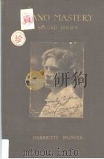 PIANO MASTER SECOND SERIES TALKS WITH MASTER PIANISTS AND TEAHERS PDF电子版封面