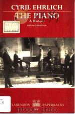 THE PIANO A HISTORY REVISED EDITION PDF电子版封面 0198161816 CYRIL EHRLICH