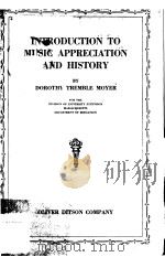 INTRODUCTION TO MUSIC APPRECIATION AND HISTORY PDF电子版封面