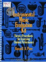 INSTRUMENTAL MUSIC EVALUATION KIT PDF电子版封面 0134681177 RUSSELL A.PIZER