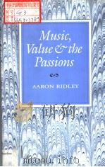 MUSIC VALUE & THE PASSIONS PDF电子版封面 0801430356 AARON RIDLEY