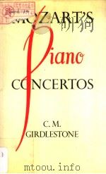 MOZART'S PIANO CONCERTOS 1948 PDF电子版封面 0304300438